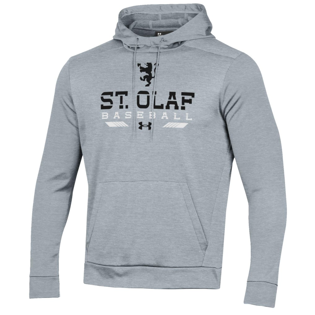  St. Olaf Oles Under Armour Baseball Pullover Hoodie - Gray