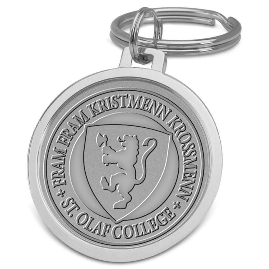 St. Olaf Oles Team Logo Split-Wire Key Ring - Silver