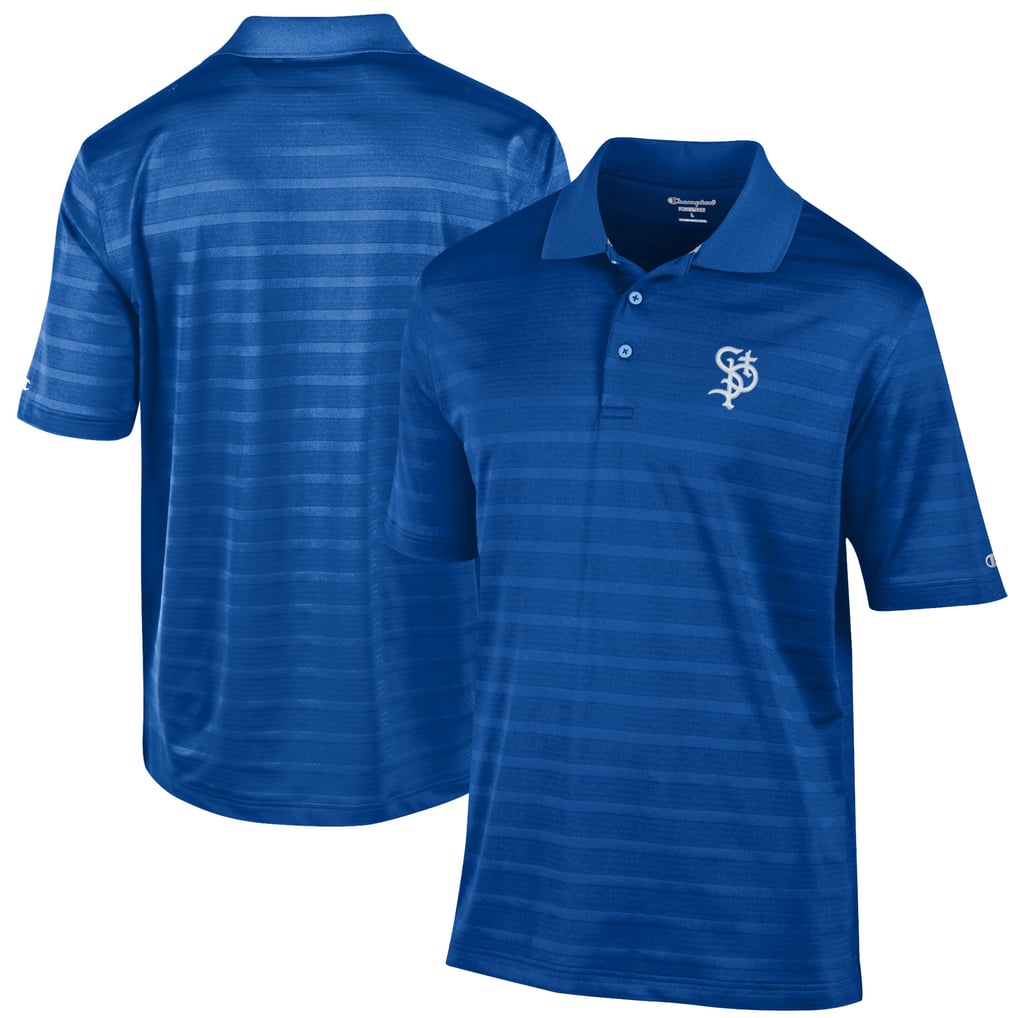 St. Paul Saints Champion Textured Solid Polo - Royal