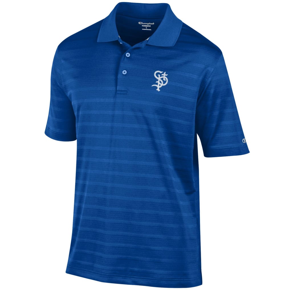 St. Paul Saints Champion Textured Solid Polo - Royal