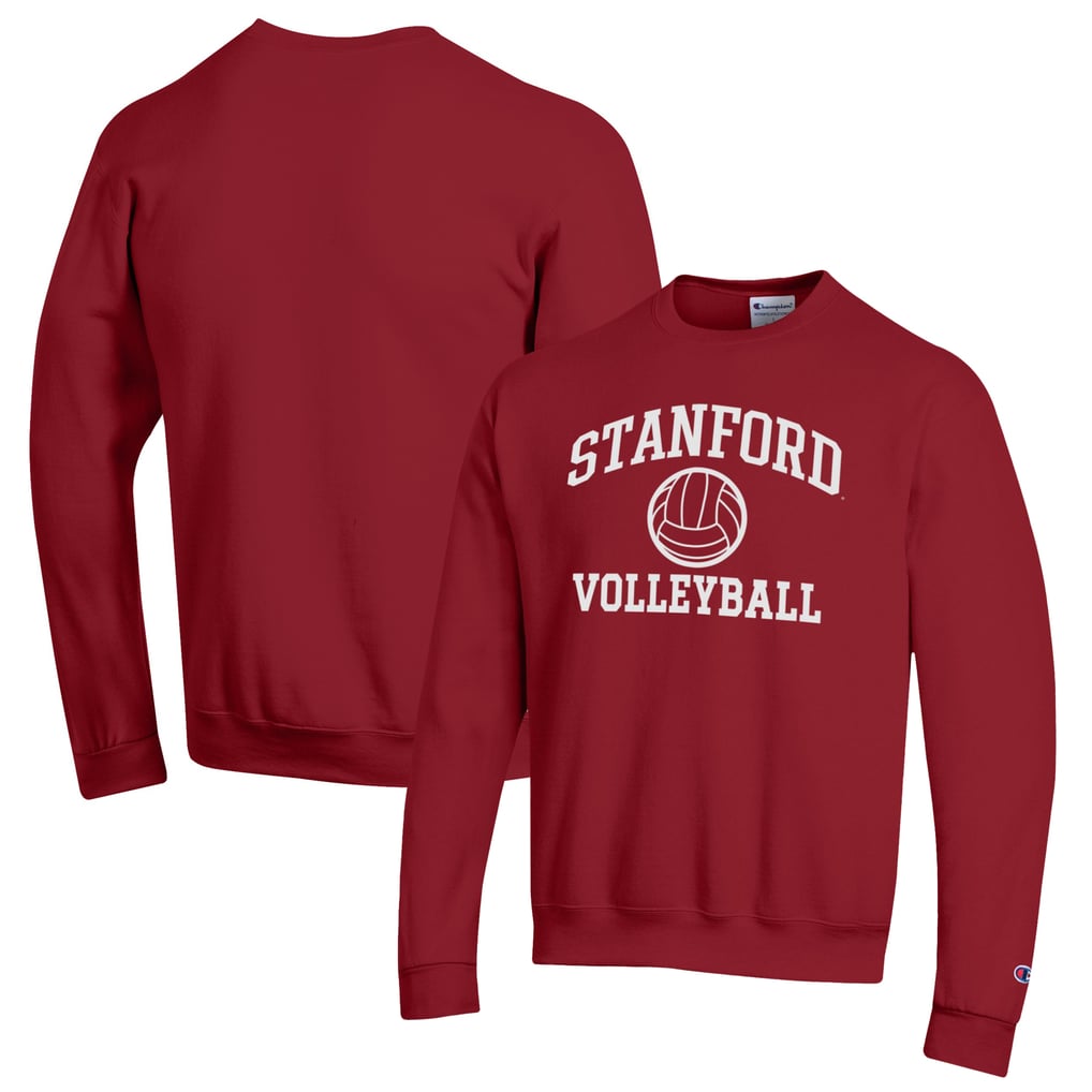 Stanford Cardinal Champion Volleyball Icon Powerblend Pullover Sweatshirt - Cardinal