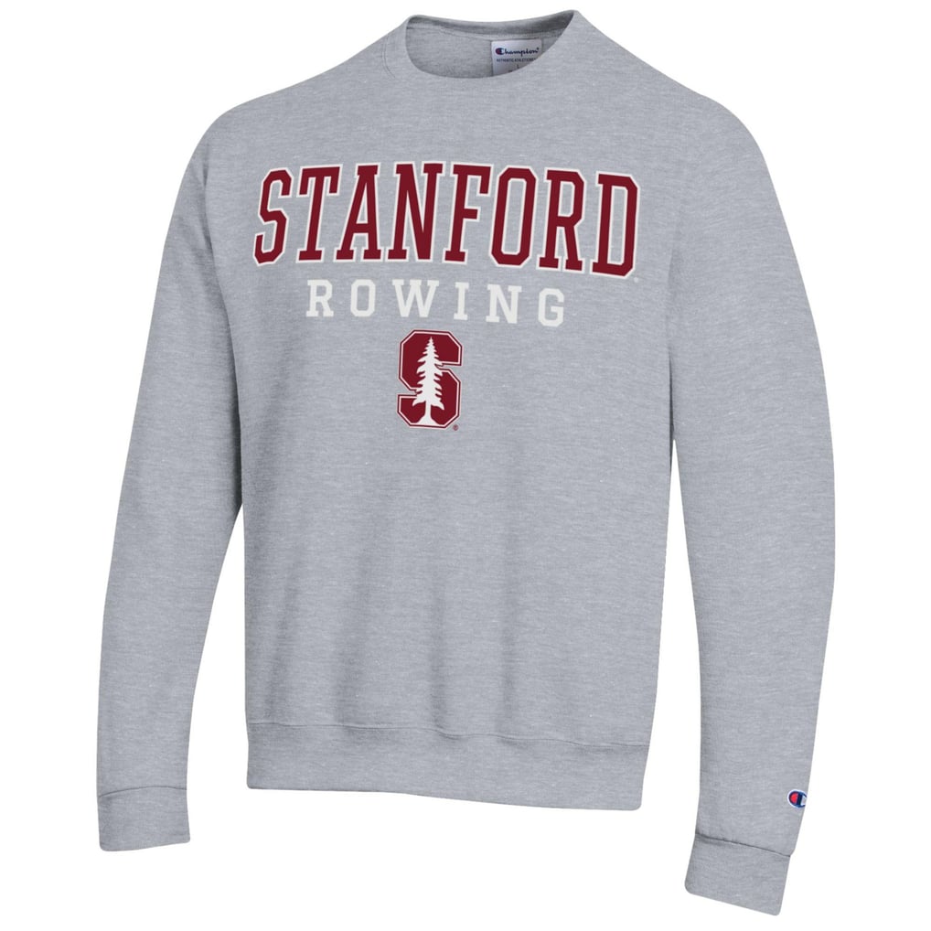 Stanford Cardinal Champion Rowing Eco Powerblend Pullover Sweatshirt – Gray