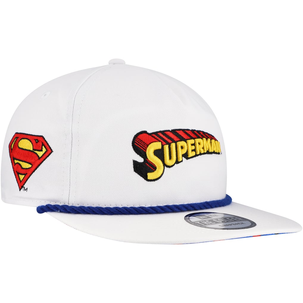 Superman New Era Golfer Adjustable Hat - White