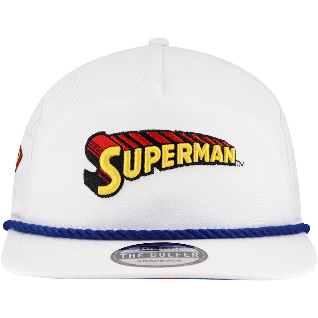 Superman New Era Golfer Adjustable Hat - White