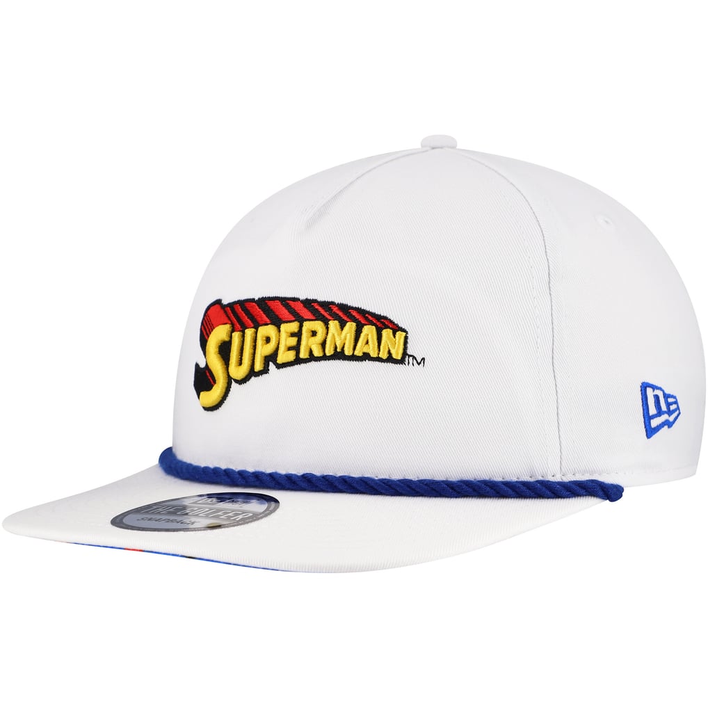 Superman New Era Golfer Adjustable Hat - White