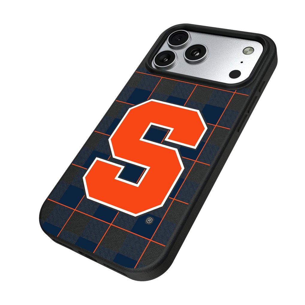 Syracuse Orange Keyscaper Plaid Magnetic Bump iPhone Case