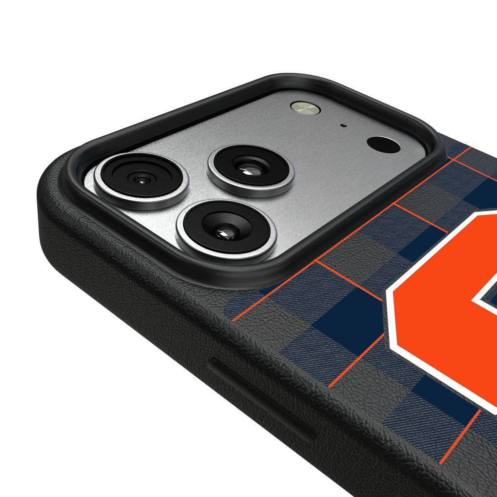 Syracuse Orange Keyscaper Plaid Magnetic Bump iPhone Case