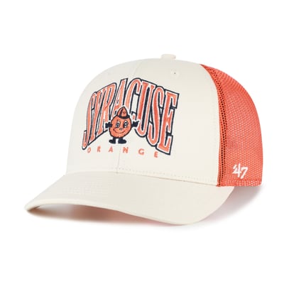  Syracuse Orange '47 Drawbridge Trucker Adjustable Hat - Natural