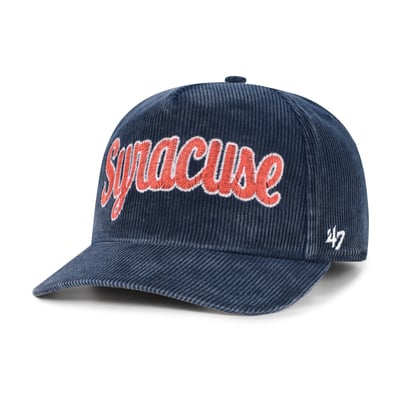  Syracuse Orange '47 Reclaim Snow Wash Corduroy Hitch Adjustable Hat - Navy