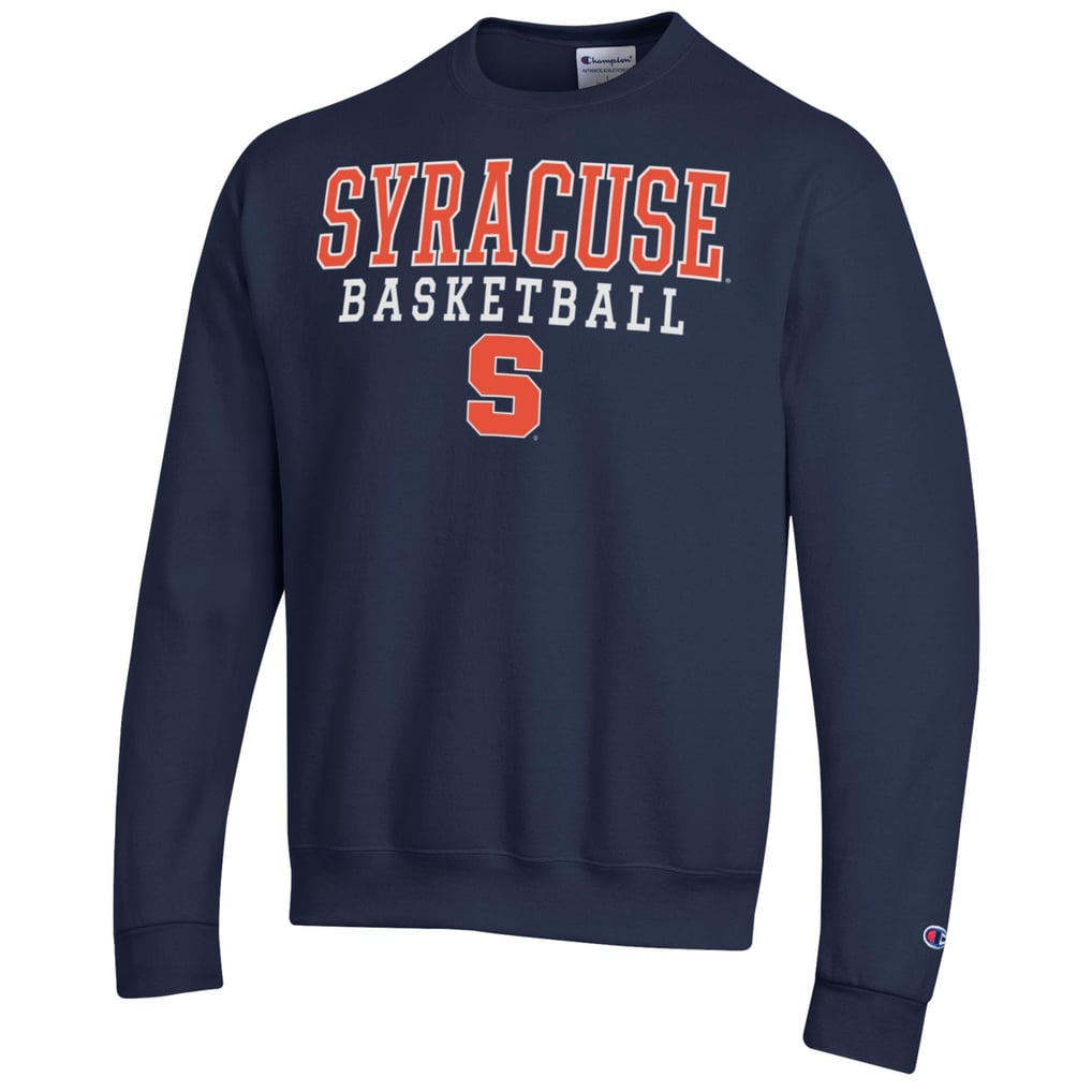 Syracuse Orange Champion Basketball Stack Pullover Crewneck Sweatshirt - Navy