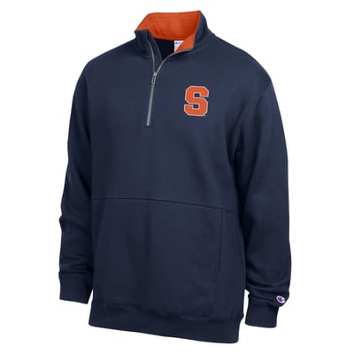  Syracuse Orange Champion Fleece Quarter-Zip Pullover - Navy
