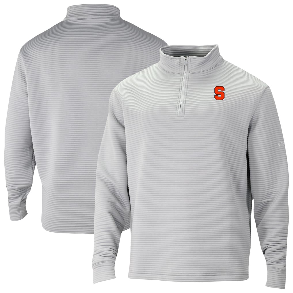 Syracuse Orange Columbia Omni-Wick Pack It Up Quarter-Zip Pullover - Gray