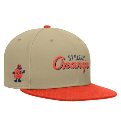 Syracuse Orange Nike Pro Dri-FIT Snapback Hat - Beige/Orange