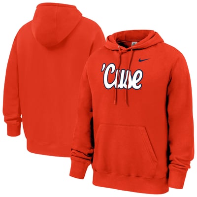  Syracuse Orange Nike Script Club Fleece Hoodie - Orange