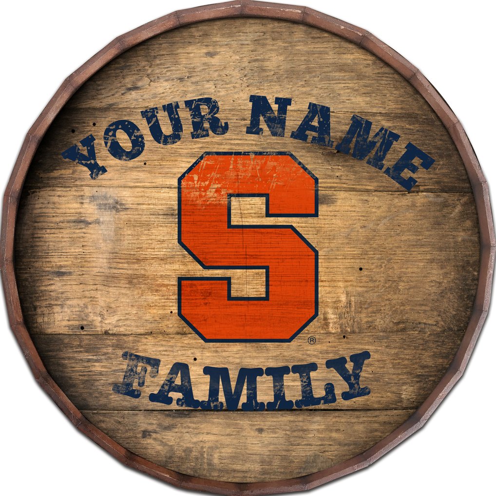 Syracuse Orange 24" Personalized Barrel Top
