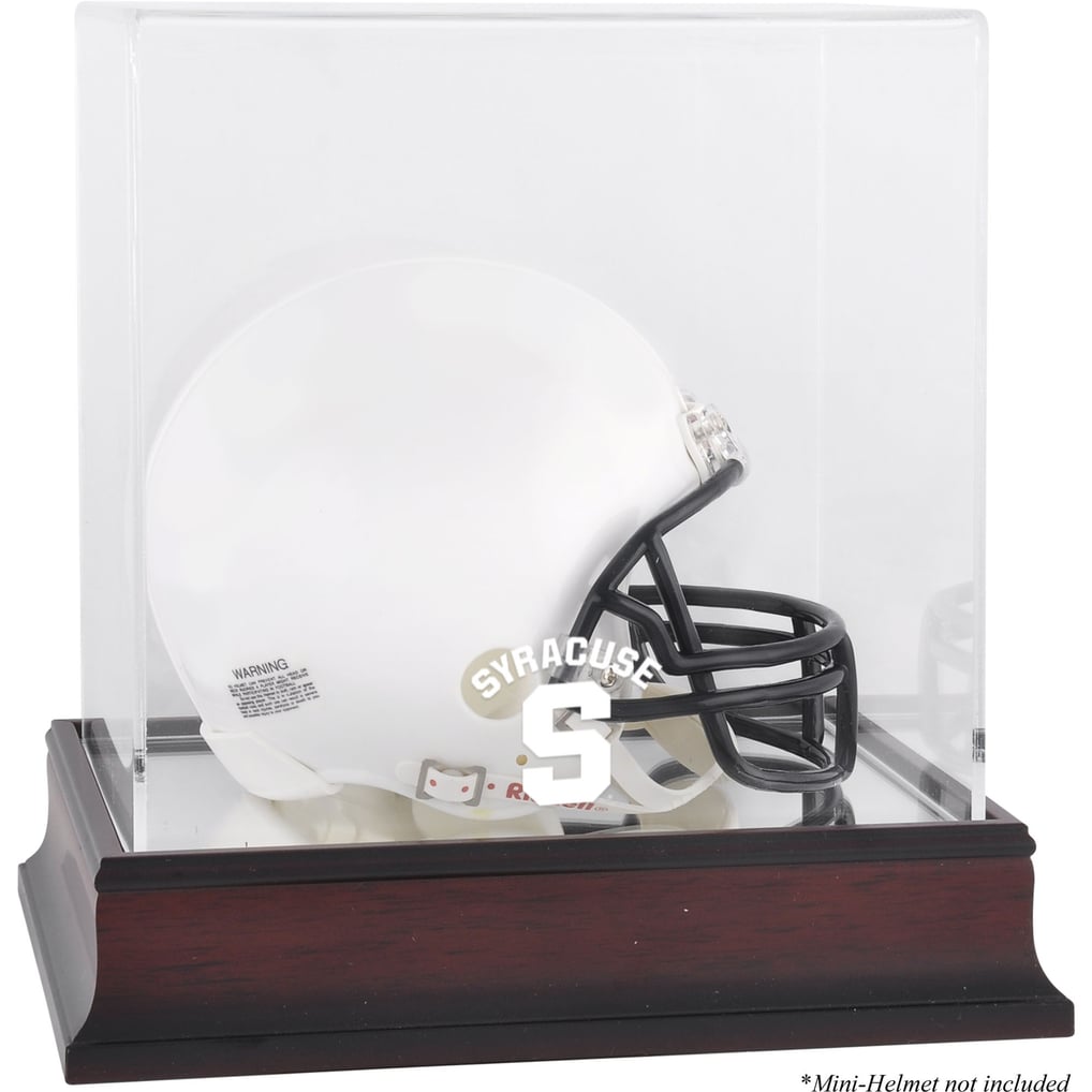 Syracuse Orange Fanatics Authentic Mahogany (2015-Present Logo)Mini Helmet Display Case with Mirror Back