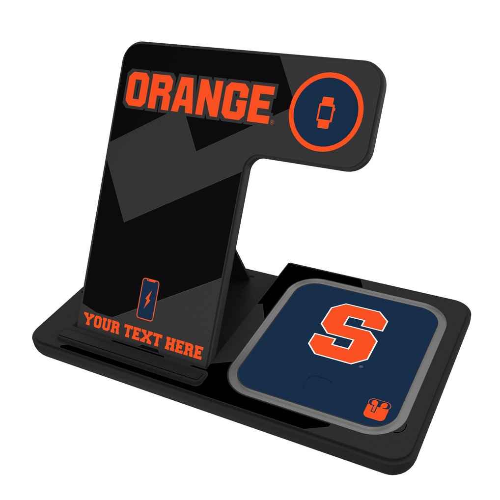 Syracuse Orange Personalized 3-In-1 Wireless Charger