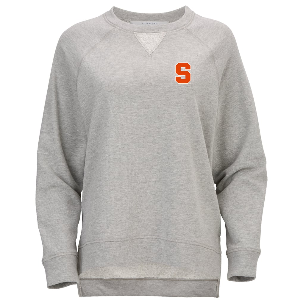  Syracuse Orange Women's Harlow Terry Raglan Pullover Sweatshirt - Heather Gray