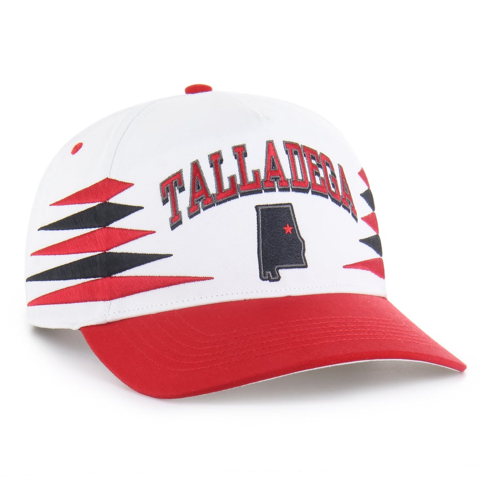  Talladega Superspeedway '47 Diamond Cut Hitch Adjustable Hat - White/Red