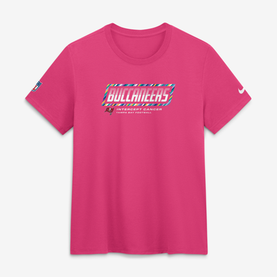  Tampa Bay Buccaneers Nike Women's 2026 NFL Crucial Catch Tri-Blend Dri-FIT T-Shirt - Pink