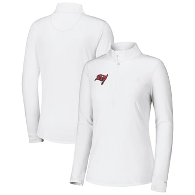 Tampa Bay Buccaneers Tommy Bahama Women's Sport Playa Vista IslandZone Quarter-Zip Jacket - White