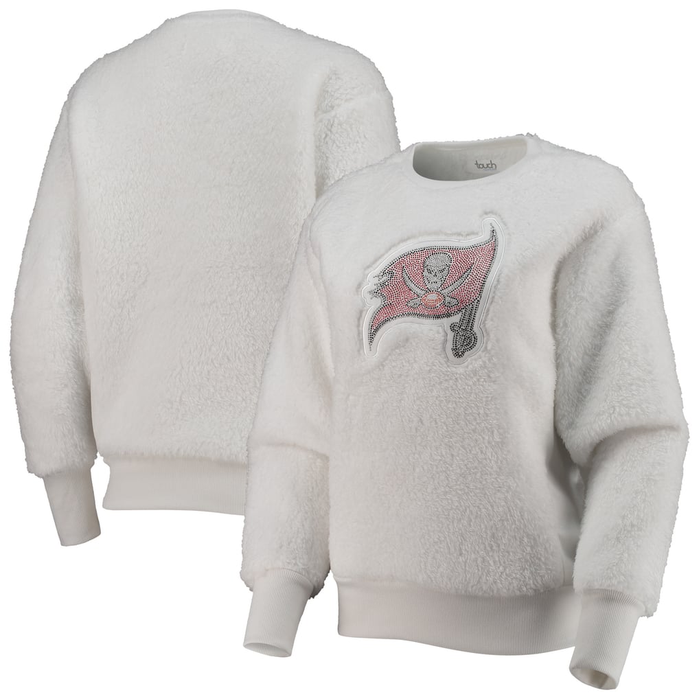 Tampa Bay Buccaneers Touch Women's Milestone Tracker Pullover Sweatshirt - White