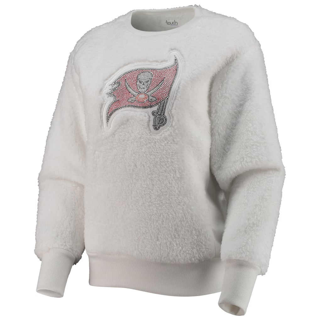 Tampa Bay Buccaneers Touch Women's Milestone Tracker Pullover Sweatshirt - White