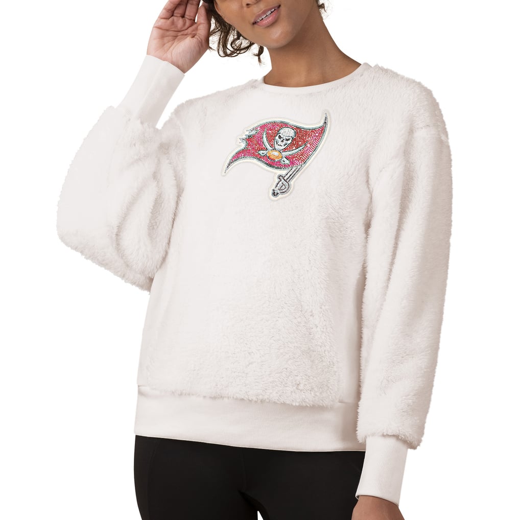 Tampa Bay Buccaneers Touch Women's Milestone Tracker Pullover Sweatshirt - White
