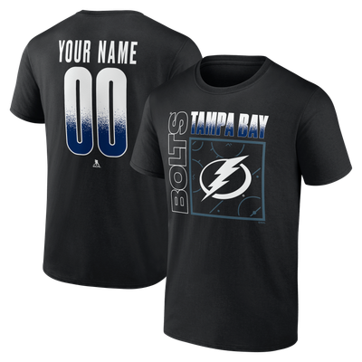 Tampa Bay Lightning  Home Ice Pop Personalized Name & Number T-Shirt - Black