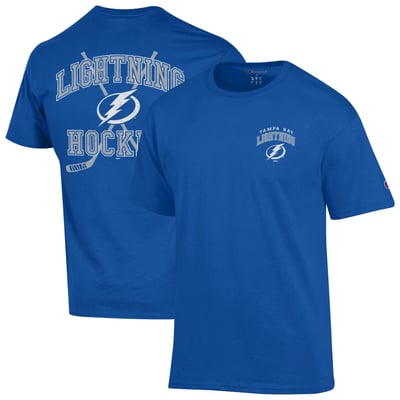  Tampa Bay Lightning Champion Stick With It Jersey T-Shirt - Blue