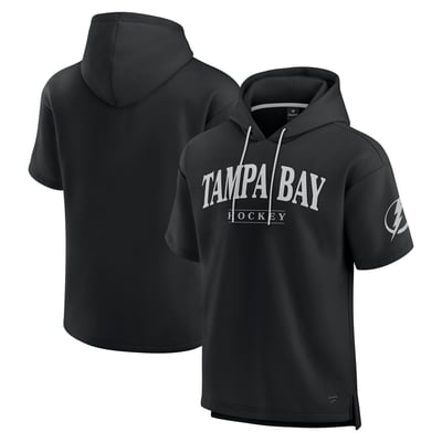  Tampa Bay Lightning Fanatics Elements Ready Short Sleeve Pullover Hoodie - Black