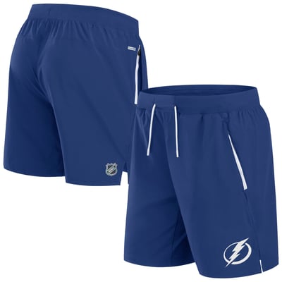 Tampa Bay Lightning Fanatics Authentic Pro Rink Performance Shorts - Blue