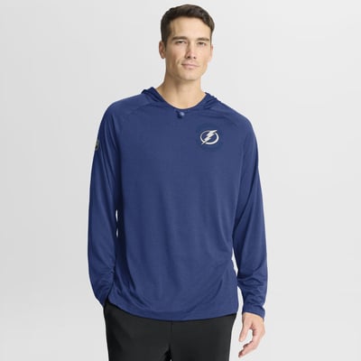 Tampa Bay Lightning Fanatics Authentic Pro Rink Hoodie - Blue