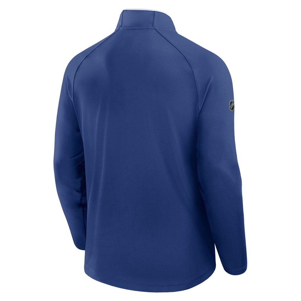 Tampa Bay Lightning Fanatics Authentic Pro Rink Training Quarter-Zip Pullover - Blue