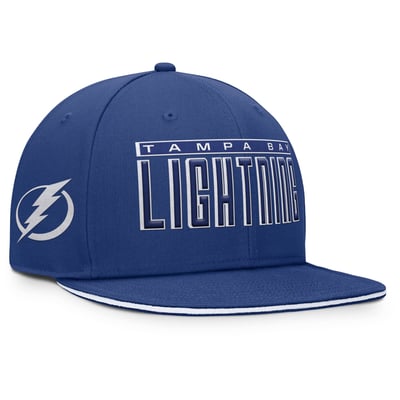 Tampa Bay Lightning Fanatics Fundamental Gino Stack Snapback Hat - Blue