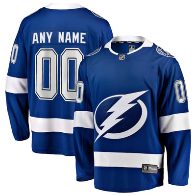 Tampa Bay Lightning Fanatics Home Breakaway Custom Jersey - Blue