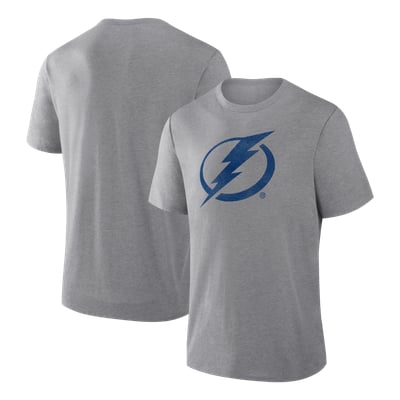 Tampa Bay Lightning Fanatics Elevated Tri-Blend T-Shirt - Heather Gray
