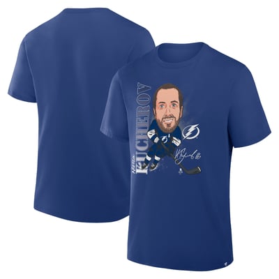 Nikita Kucherov Tampa Bay Lightning Fanatics Caricature Player T-Shirt - Blue