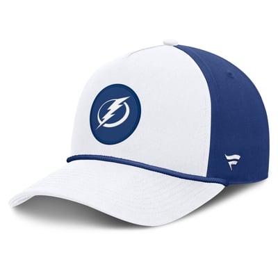 Tampa Bay Lightning Fanatics Authentic Pro Rink A-Frame Adjustable Hat - White