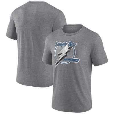  Tampa Bay Lightning Wraparound Tri-Blend T-Shirt - Heather Gray
