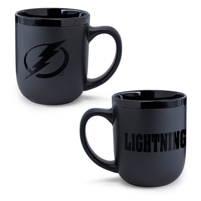 Tampa Bay Lightning WinCraft 17oz. Black Tonal Ceramic Mug