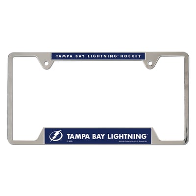  Tampa Bay Lightning WinCraft Chrome Plated Metal License Plate Frame