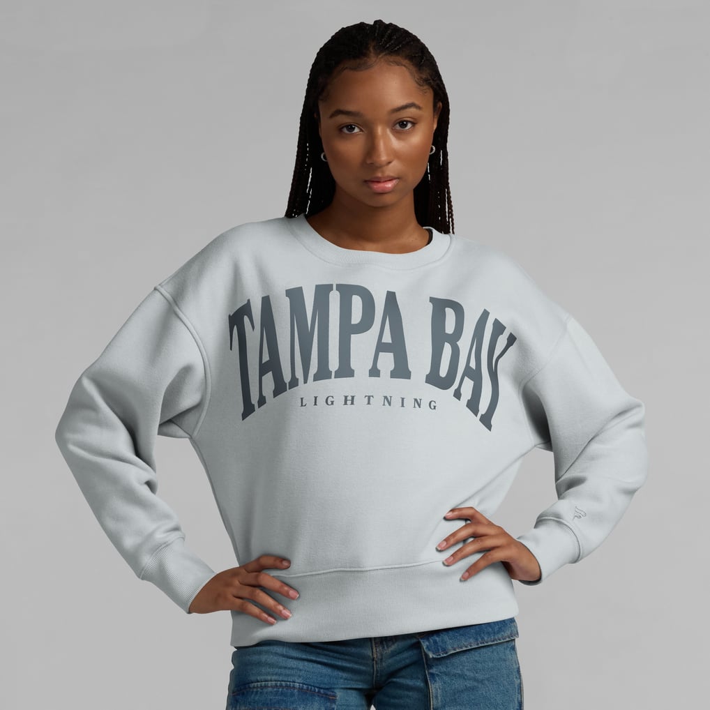  Tampa Bay Lightning Fanatics Women's Elements Flow Pullover Sweatshirt - Gray