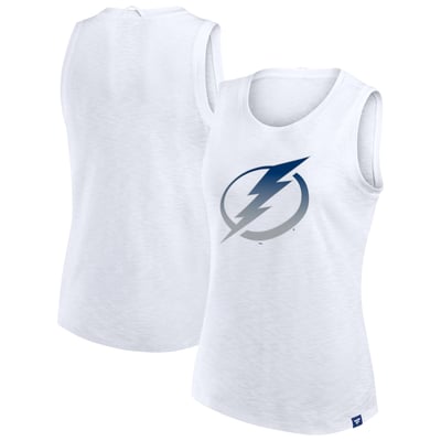 Tampa Bay Lightning Fanatics Women's Slub Tank Top - White