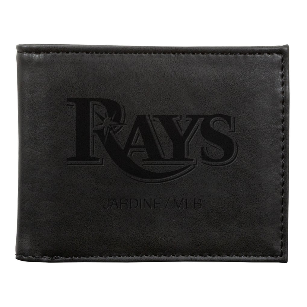 Tampa Bay Rays Laser-Engraved Billfold Wallet - Black