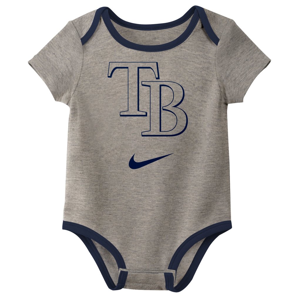 Tampa Bay Rays Nike Infant Authentic Collection Three-Pack Bodysuit Set