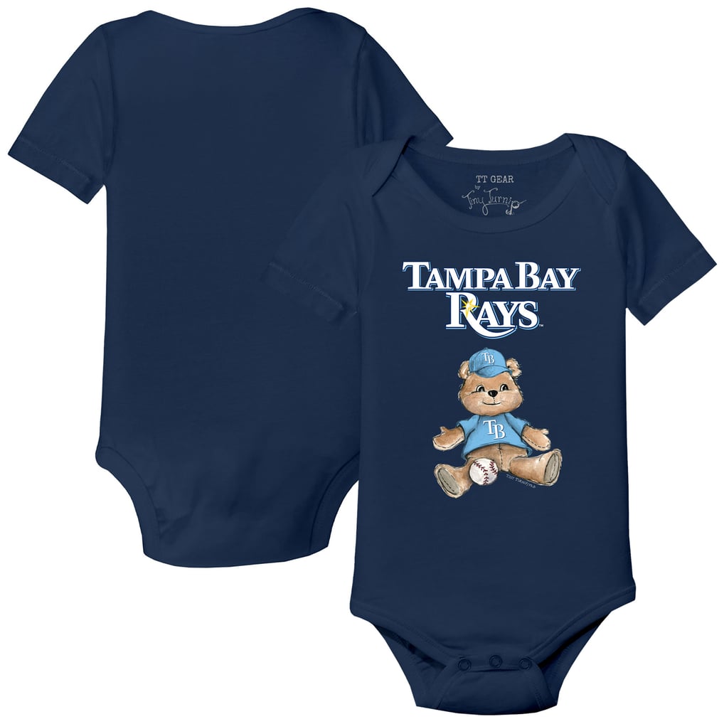 Tampa Bay Rays Tiny Turnip Infant Teddy Boy Bodysuit - Navy