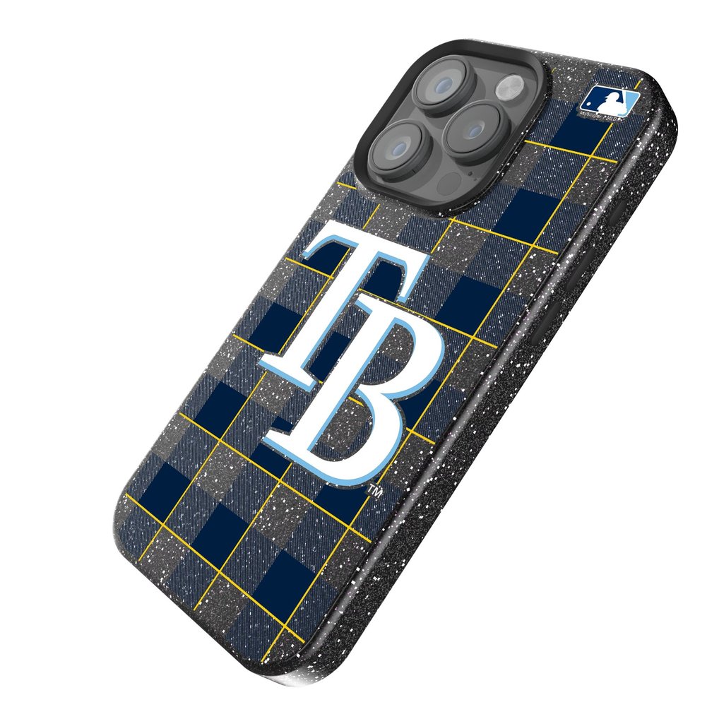 Tampa Bay Rays Keyscaper Plaid Bling iPhone Case