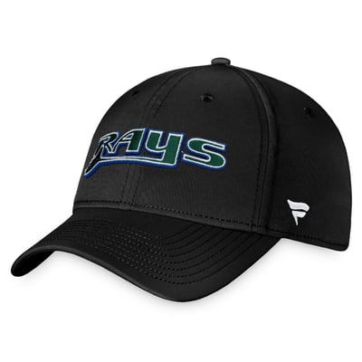 Tampa Bay Rays Fanatics Cooperstown Core Flex Hat - Black