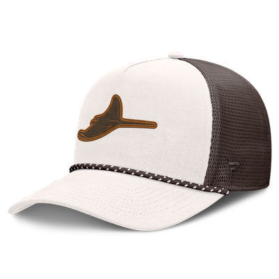 Tampa Bay Rays Fanatics Level Up Bronco Adjustable Trucker Hat - Cream/Brown